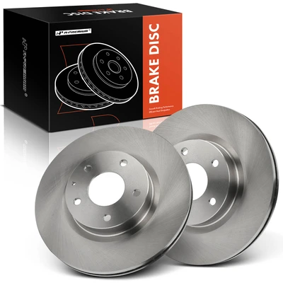 2 Pcs Front Disc Brake Rotors