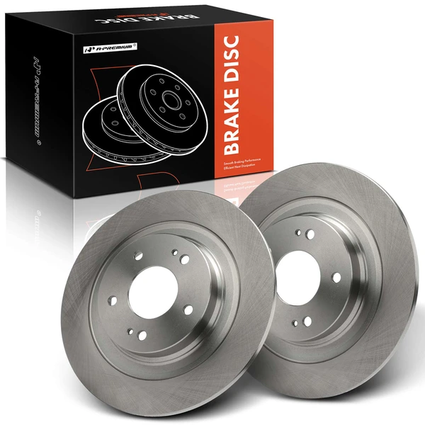 2 Pcs Rear Disc Brake Rotors for 2014-2020 Mitsubishi Outlander