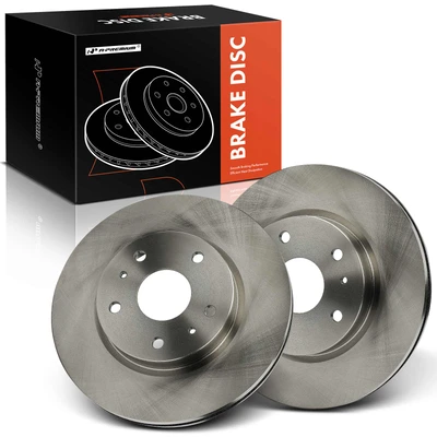 2 Pcs Front Disc Brake Rotors
