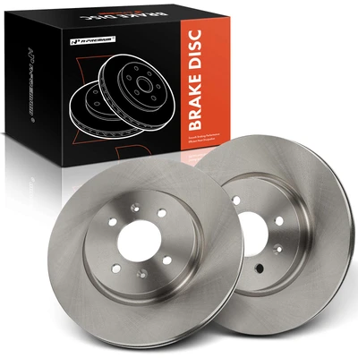2 Pcs Front Disc Brake Rotors