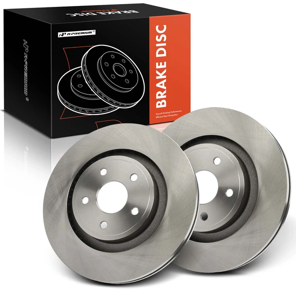 2 Pcs Front Disc Brake Rotors for Jeep Grand Cherokee SRT8 2006-2010