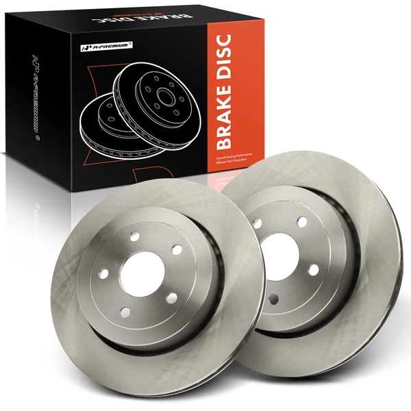 2 Pcs Rear Disc Brake Rotors for 2006-2010 Jeep Grand Cherokee