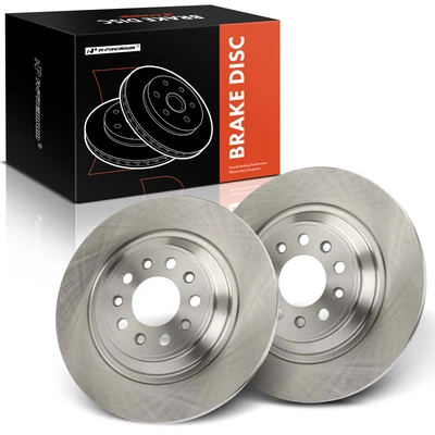 2 Pcs Rear Disc Brake Rotors