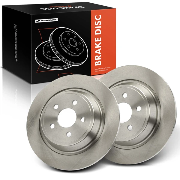 2 Pcs Rear Disc Brake Rotors for 2019-2023 Lincoln Nautilus