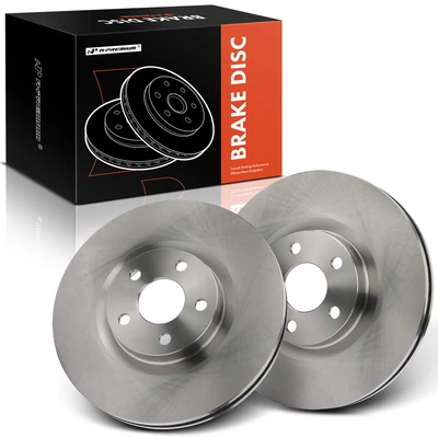 2 Pcs Front Disc Brake Rotors