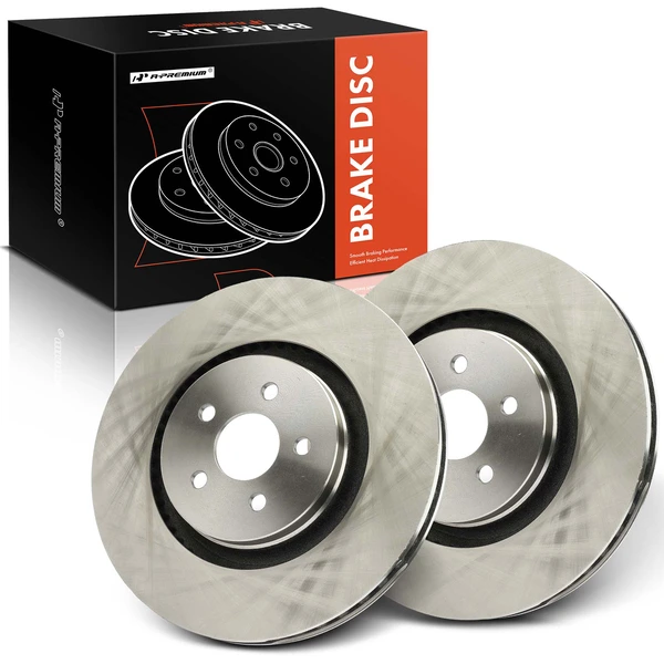 2 Pcs Front Disc Brake Rotors for 2016-2018 Lincoln MKX