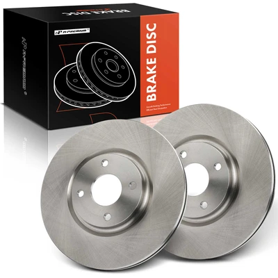 2 Pcs Front Disc Brake Rotors