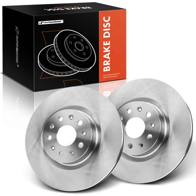 2 Pcs Front Disc Brake Rotors
