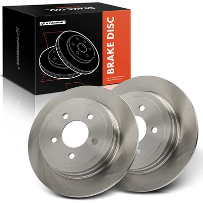 2 Pcs Rear Disc Brake Rotors
