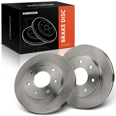 2 Pcs Front Disc Brake Rotors