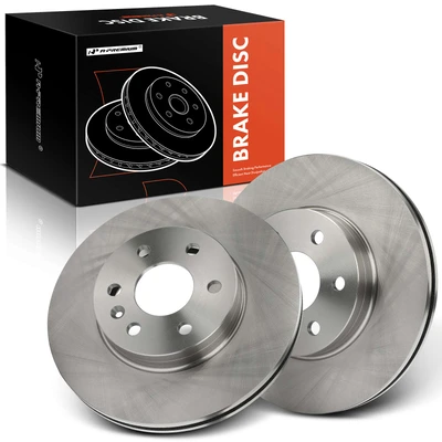 2 Pcs Front Disc Brake Rotors