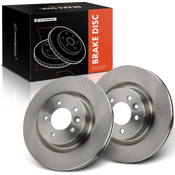 2 Pcs Front Disc Brake Rotors for Land Rover LR3 05-09 Range Rover Sport 06-09