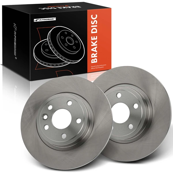 2 Pcs Rear Disc Brake Rotors for 2018-2022 Jaguar E-Pace