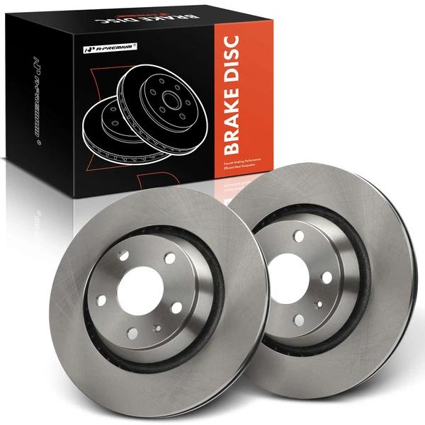 2 Pcs Rear Disc Brake Rotors for 2010-2014 Audi TT