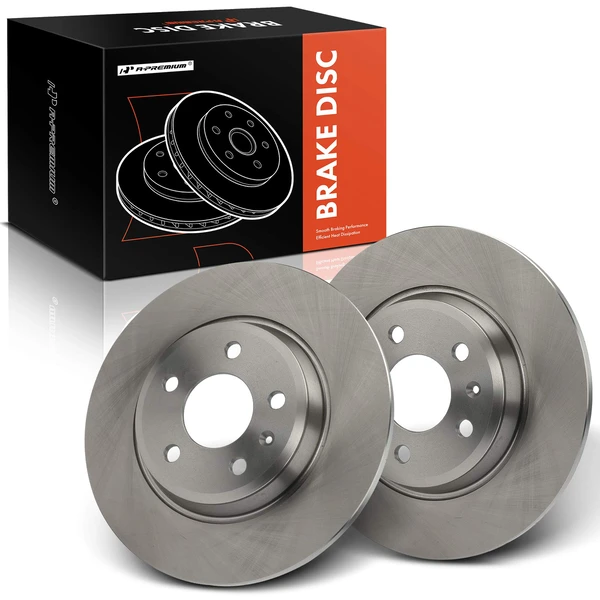 2 Pcs Rear Disc Brake Rotors for 2009-2021 Audi A4