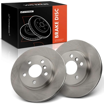 2 Pcs Front Disc Brake Rotors