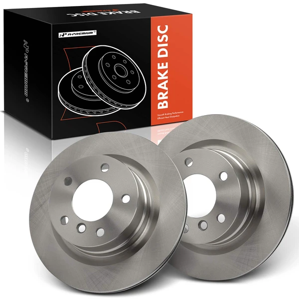 2 Pcs Rear Disc Brake Rotors for 2008-2013 BMW 128i
