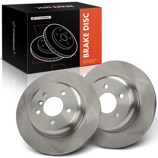 2 Pcs Rear Disc Brake Rotors for BMW F10 528i 535i 535d xDrive