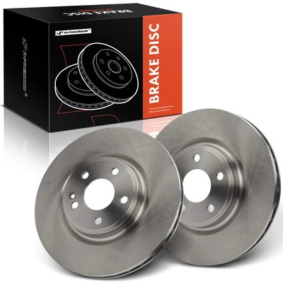 2 Pcs Front Disc Brake Rotors