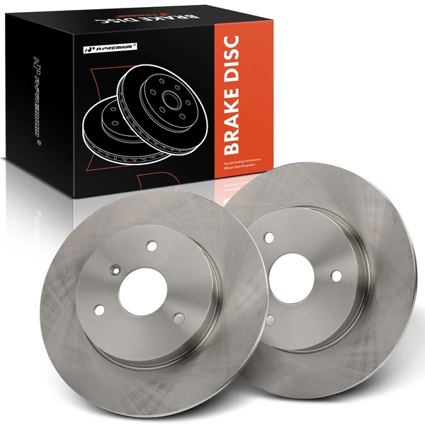 2 Pcs Front Disc Brake Rotors for 2008-2015 Smart Fortwo