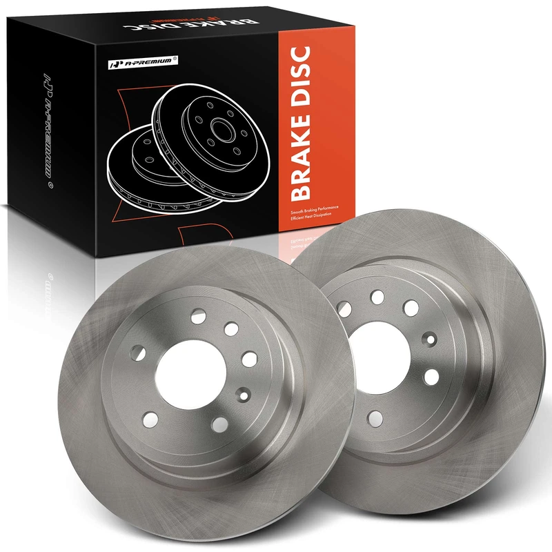 2 Pcs Rear Disc Brake Rotors for Saab 9-5 1999-2010