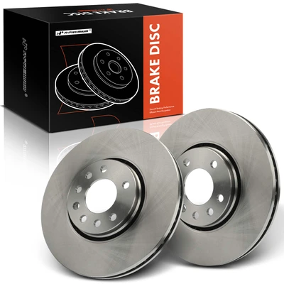 2 Pcs Front Disc Brake Rotors