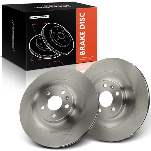 2 Pcs Rear Disc Brake Rotors for 2016-2023 Volvo XC90