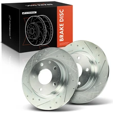 2 Pcs Rear Drilled Brake Rotors
