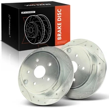 2 Pcs Rear Drilled Brake Rotors