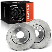 2 Pcs Rear Drilled Brake Rotors