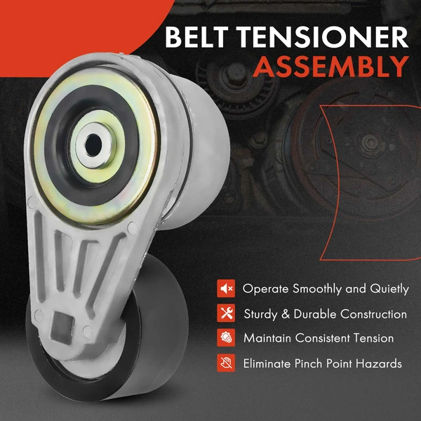 Belt Tensioner with Pulley for Freightliner Columbia International Harvester