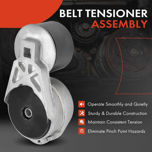 Belt Tensioner with Pulley for Freightliner Cascadia 2012-2019 Volvo Peterbilt