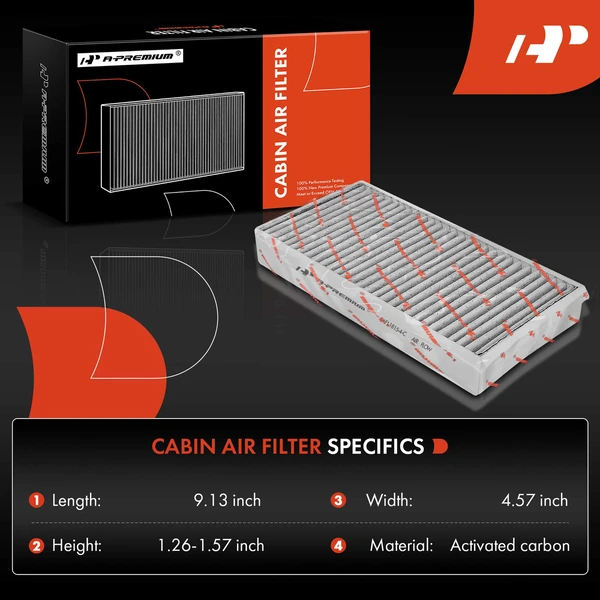4 Pcs Activated Carbon Cabin Air Filter for Mercedes-Benz E350 BMW i3 Mini