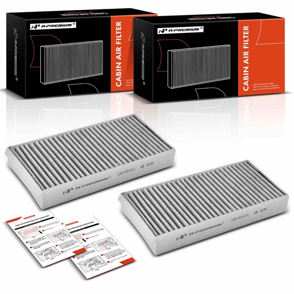 2 Pcs Activated Carbon Cabin Air Filter for 2014-2016 BMW i3