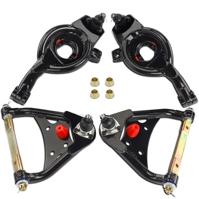 4 Pcs Front Upper & Lower Control Arm Kit