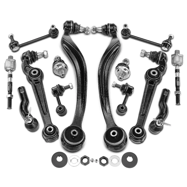 2007-2009 Mercury Milan A Set of 14 Control Arm Ball Joint Sway Bar Link Tie Rod End Kit Front & Rear A-Premium APCA3939