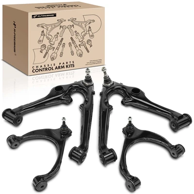 4 Pcs Front Upper & Lower Control Arm Kit