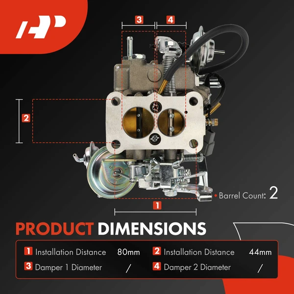 2 Barrel Carburetor for 1994-1999 Toyota Tercel