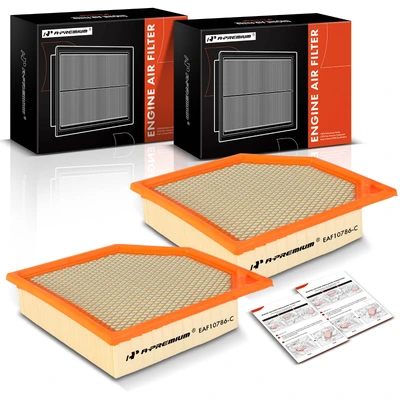 2 Pcs Engine Air Filter