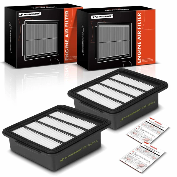 2 Pcs Engine Air Filter for 2009-2021 Nissan GT-R