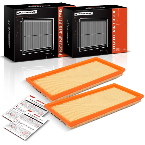 2 Pcs Engine Air Filter for 2007-2008 Mercedes-Benz CLK63 AMG