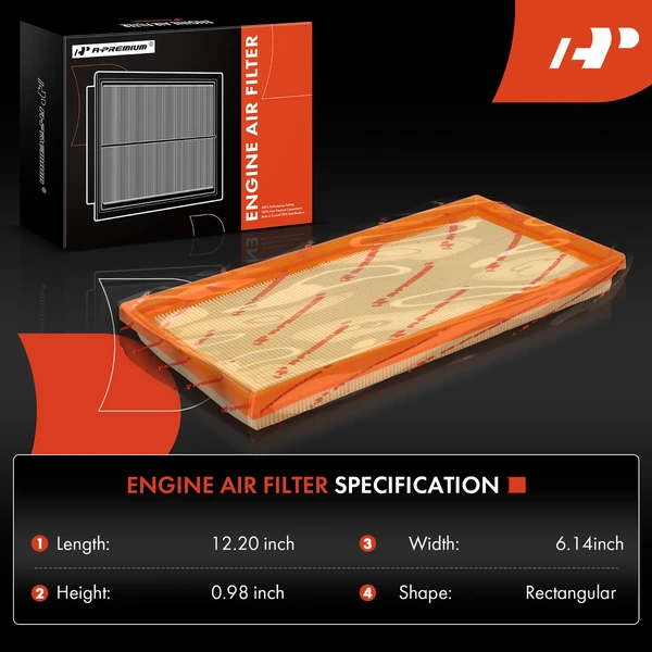 Engine Air Filter for Mercedes-Benz W204 W205 C63 AMG E63 AMG SL63 AMG V8 6.3L