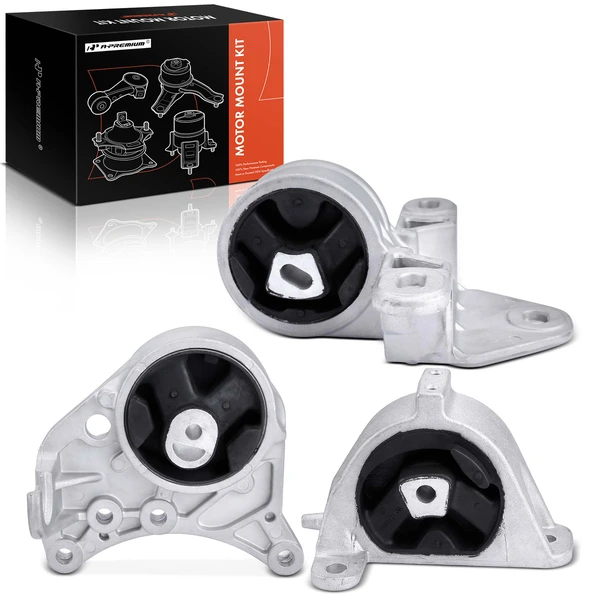 2001-2007 Dodge Grand Caravan 3-Pc Engine Mount and Transmission Mount Kit Front & Rear A-Premium APEM406