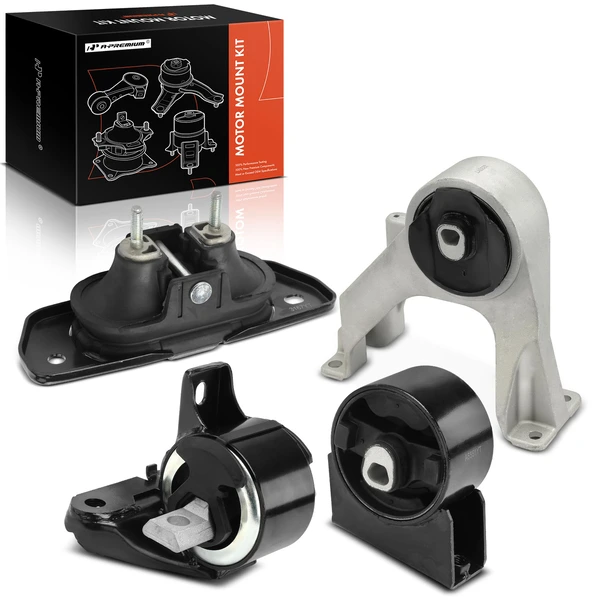 2011-2019 Dodge Journey 4-Pc Engine Mount and Transmission Mount Kit Front & Rear A-Premium APEM407