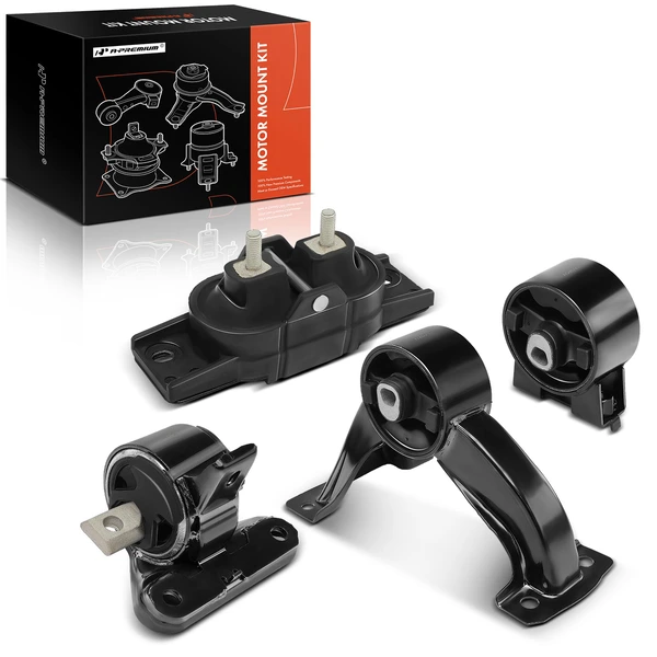 2009-2010 Dodge Journey 4-Pc Engine Mount and Transmission Mount Kit Front & Rear A-Premium APEM377