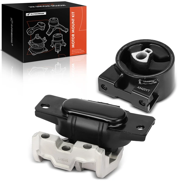 2-Pc Engine Mount and Transmission Mount Kit Front A-Premium APEM394