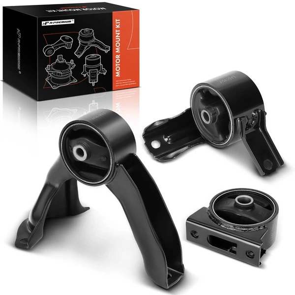 2007-2012 Dodge Caliber 3-Pc Motor Mount Front & Rear A-Premium APEM402