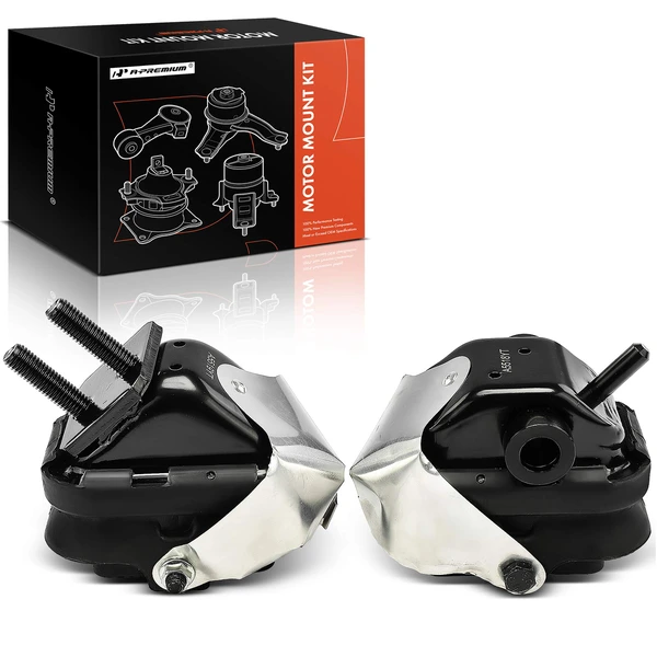 2-Pc Motor Mount, Front Left & Right, A-Premium APEM460