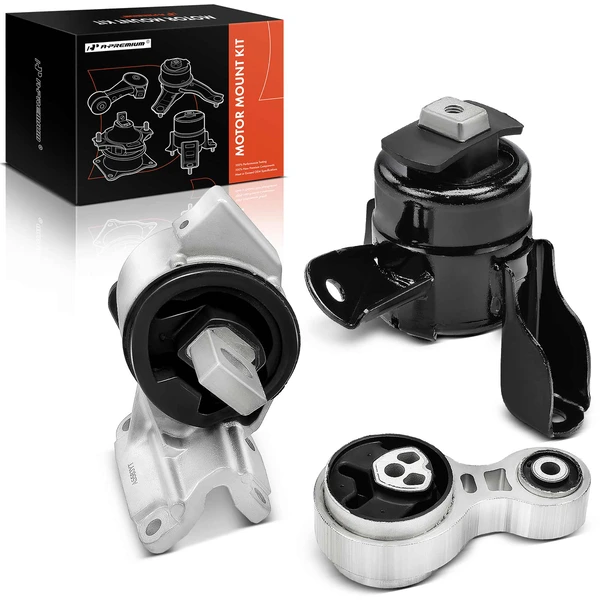 2010-2011 Mercury Milan 3-Pc Engine Mount and Transmission Mount Kit Front A-Premium APEM465
