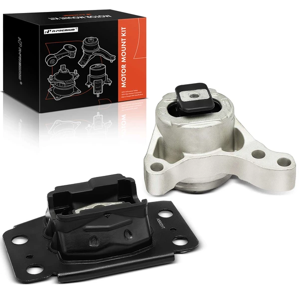 2013-2019 Ford Fusion 2-Pc Engine Mount and Transmission Mount Kit Front & Upper A-Premium APEM470